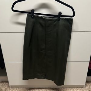 Antonio Melani Feaux Leather Pencil Skirt